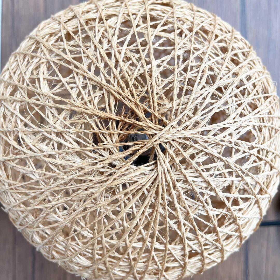 【影もかわいい】ラタン風ライト 有線 丸いライト 間接照明 おしゃれ 和モダン