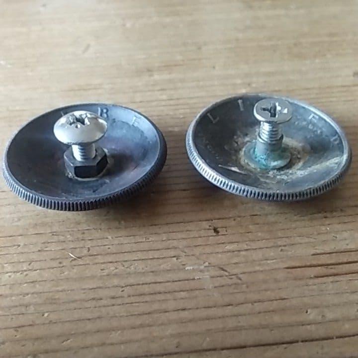 ヴィンテージ　コンチョ　ハーフダラー　オールド　イーグル　　ケネディ　ネジ