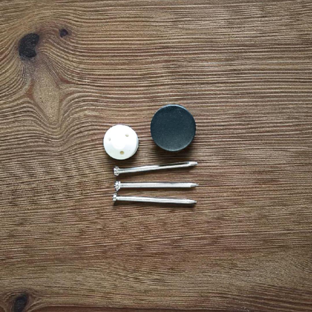 無垢材のCDディスプレイレール　6枚用2本セット　CDラック　収納