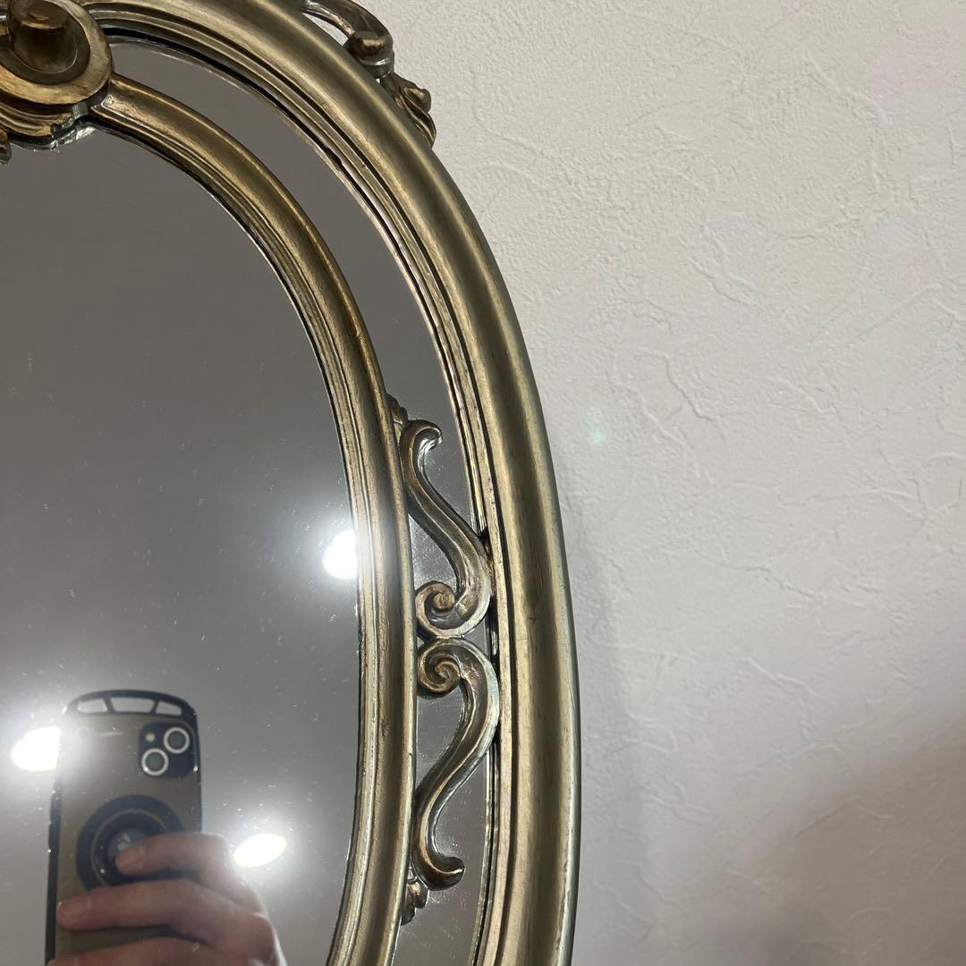 アンティーク　壁掛けミラー　鏡