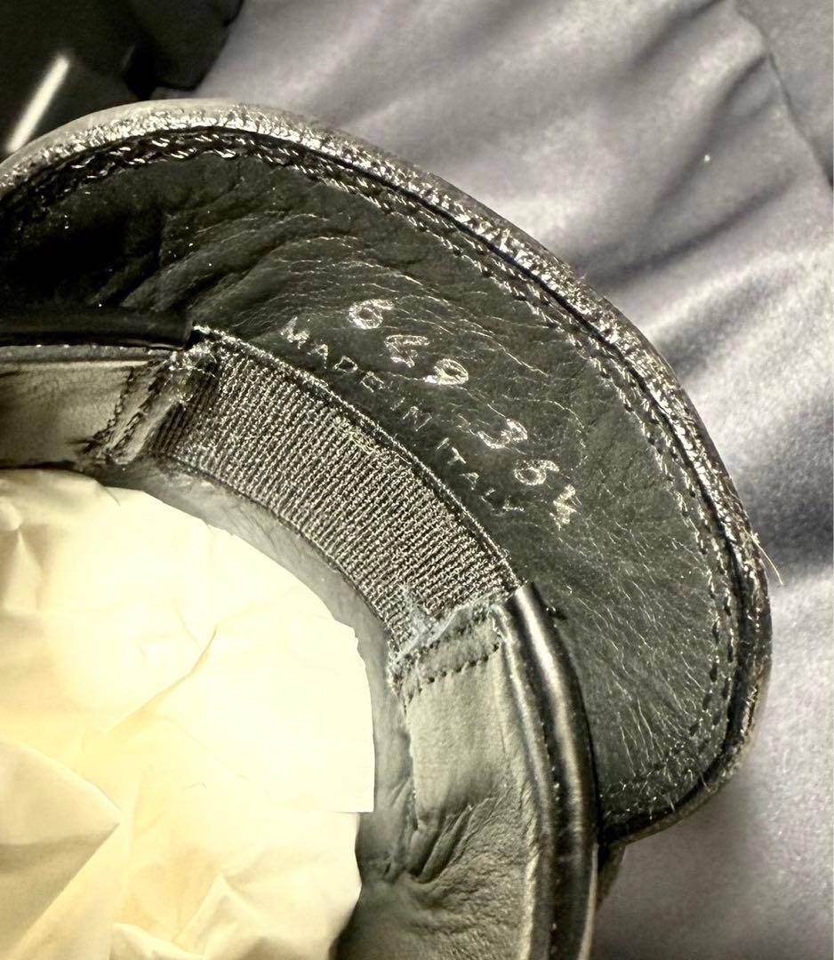 定価17万/未使用☆プラダ モノリスブラッシュドレザーローファー/ブラック