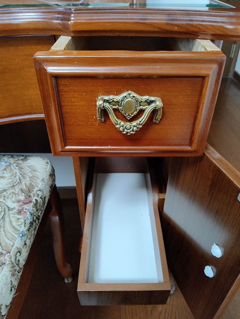 フランスミラー アンティーク木製ドレッサー ヴィンテージ ※要セット購入