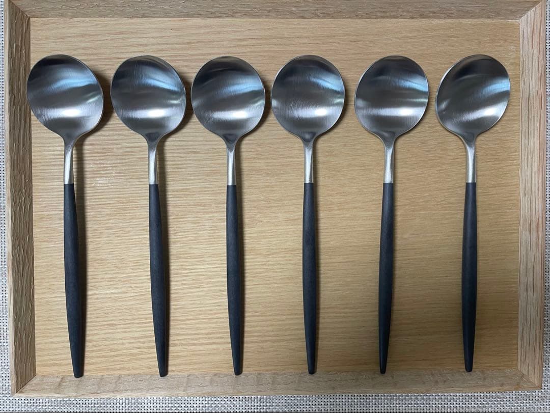 クチポールGOA ブラックシルバー 36pcsカトラリーセット ポルトガル製