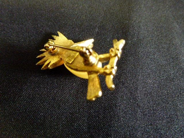 TRIFARI　トリファリ　1960年代　ヴィンテージ　ウッドペッカー　ブローチ