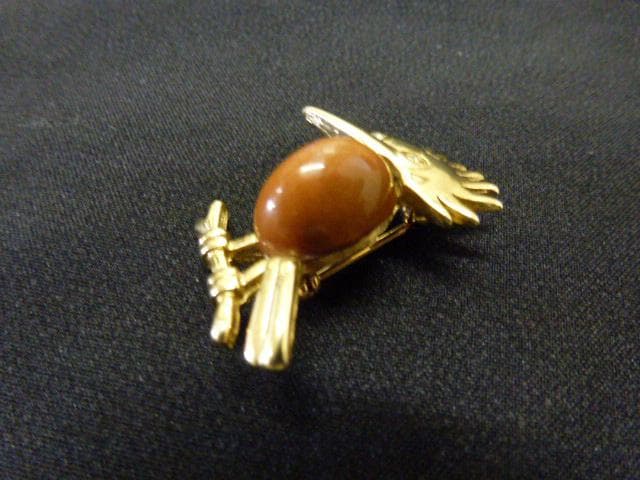 TRIFARI　トリファリ　1960年代　ヴィンテージ　ウッドペッカー　ブローチ