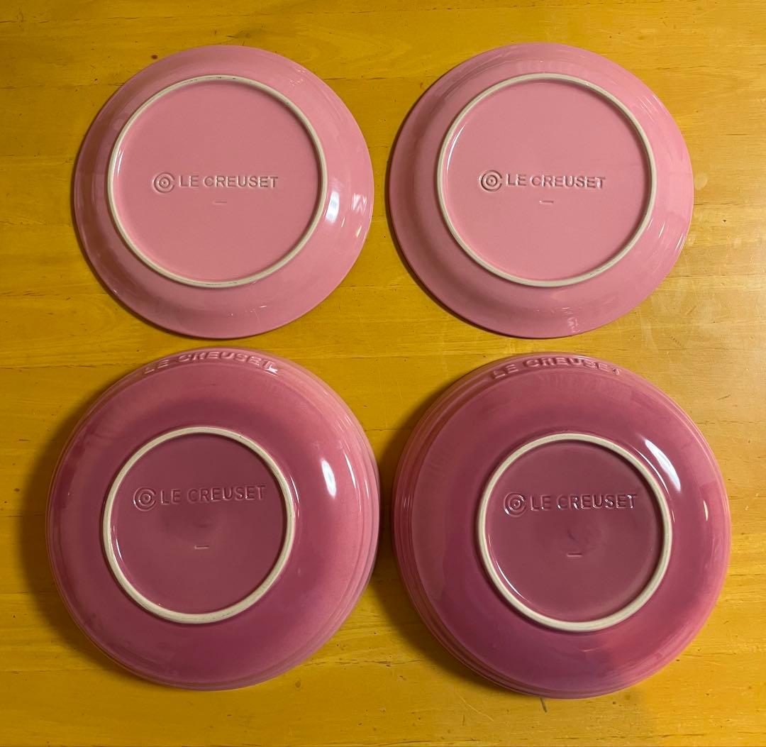 ル・クルーゼ✨ （ラウンドディッシュ20cm・プレート19cm） ※4枚セット