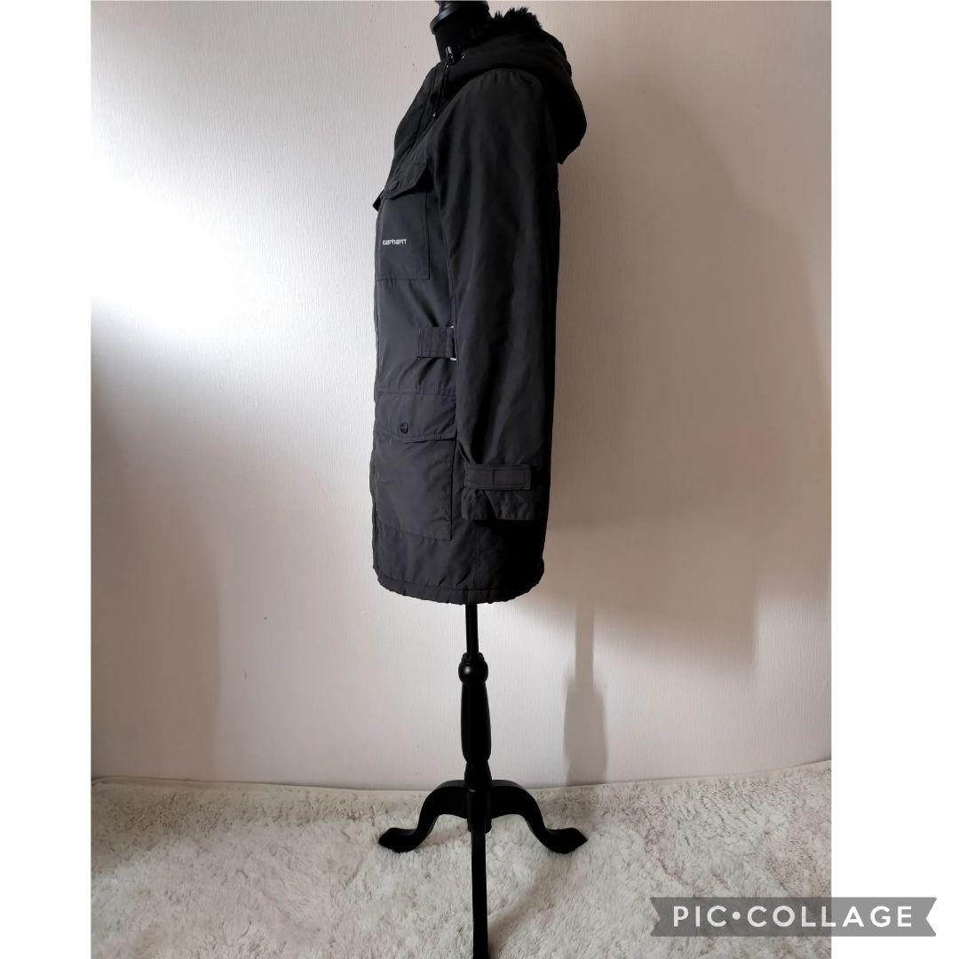 【美品・希少】Carhartt 裏ボア モッズコート 黒 M レディース