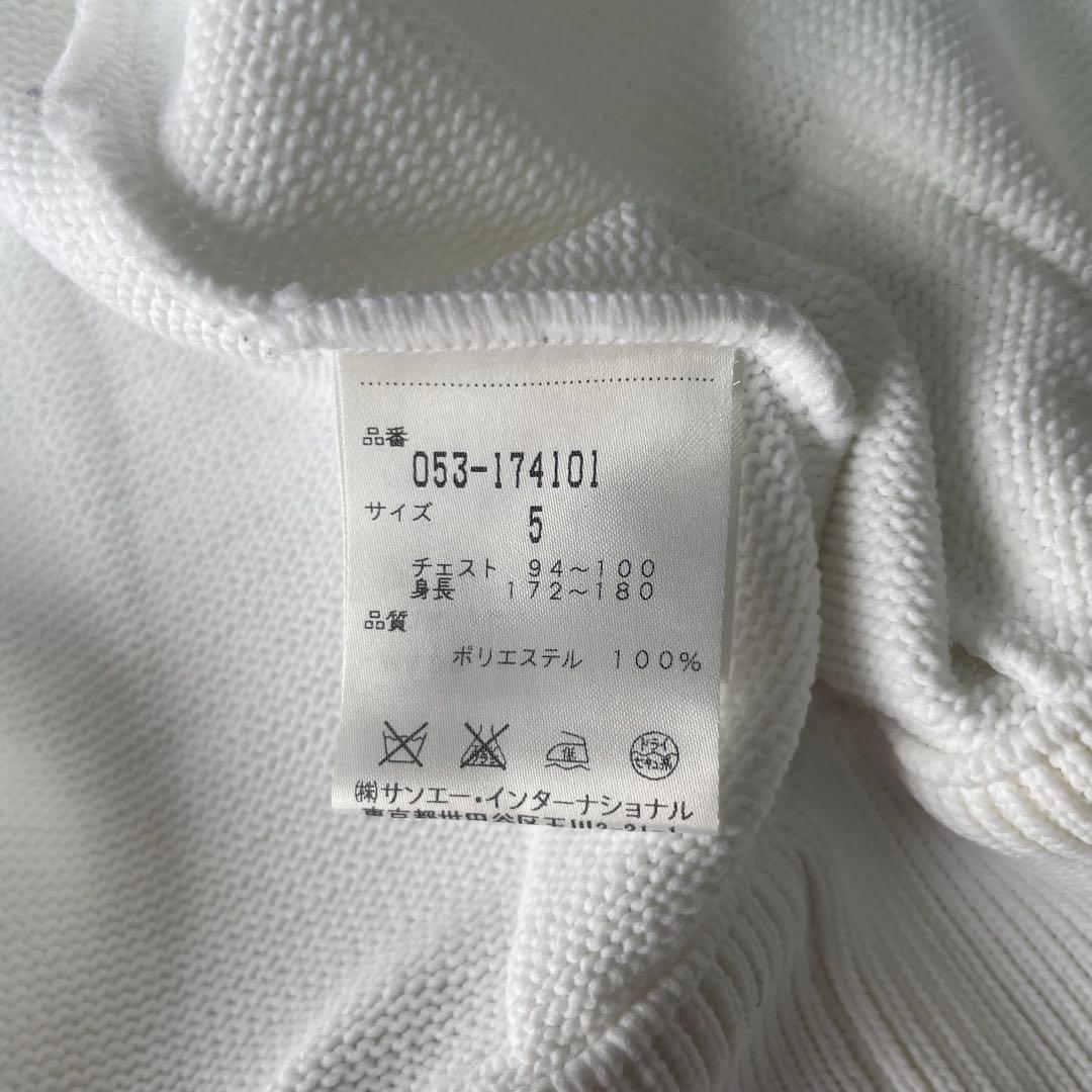 美品　パーリーゲイツ　ジップアップ　ニット　ブルゾン　ワッペン　ロゴ　ゴルフ　5