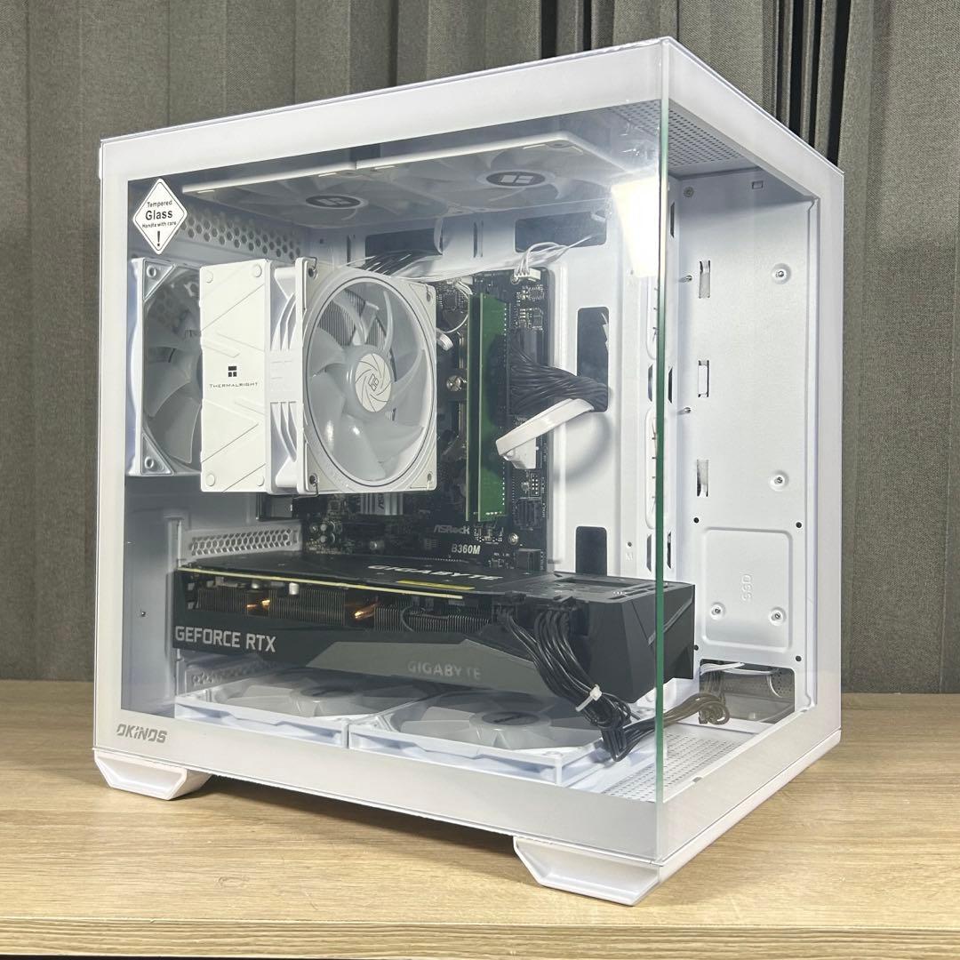 超高性能 白 ゲーミングPC RTX3070 Windows11 ワイルズ快適