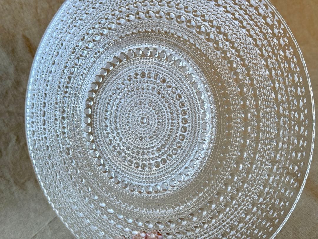 nuutajarvi Kastehelmi(クリア)ワイドプレート(32cm)