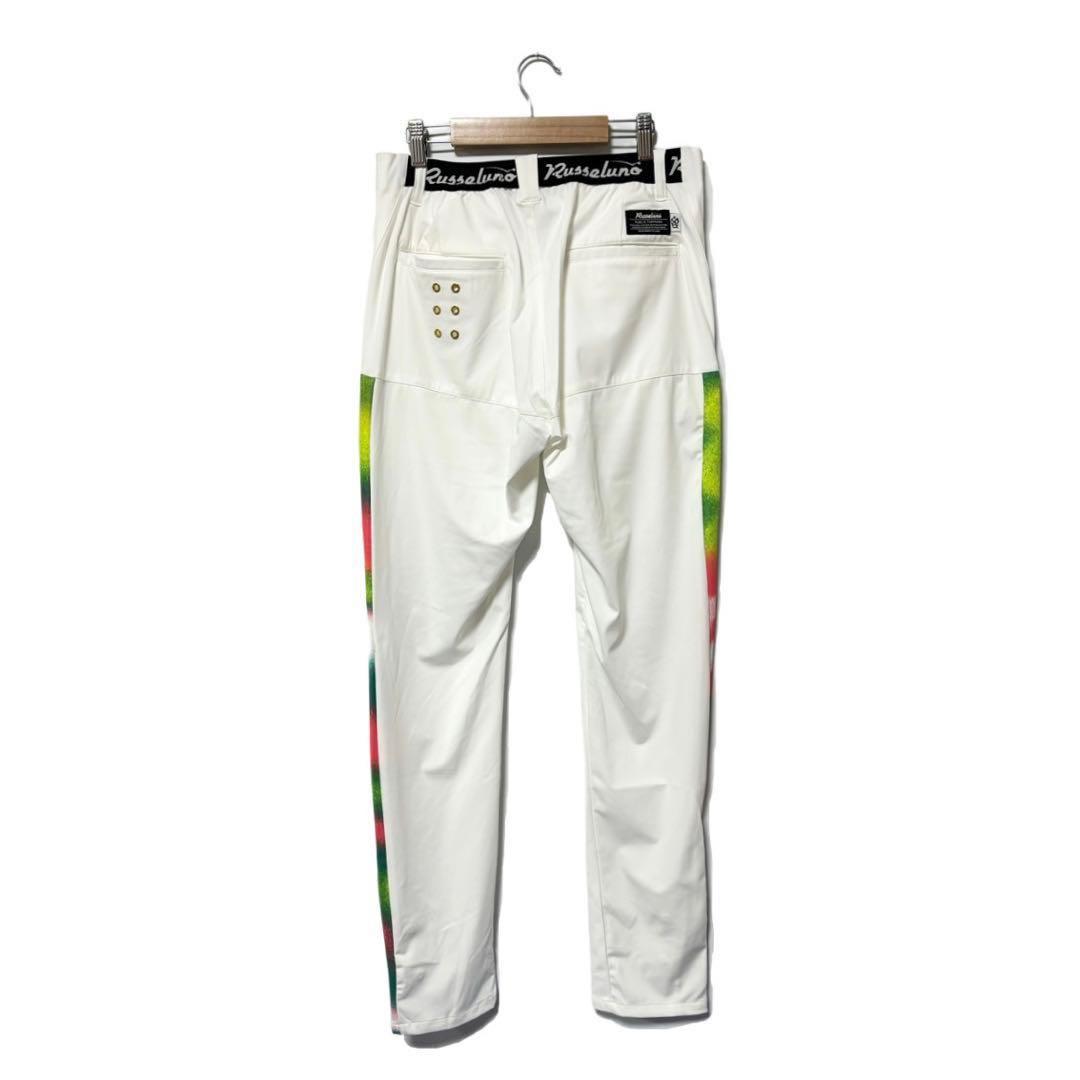 ラッセルノ ゴルフ ストレッチ スキニー カーゴ ロングパンツ ホワイト L 5