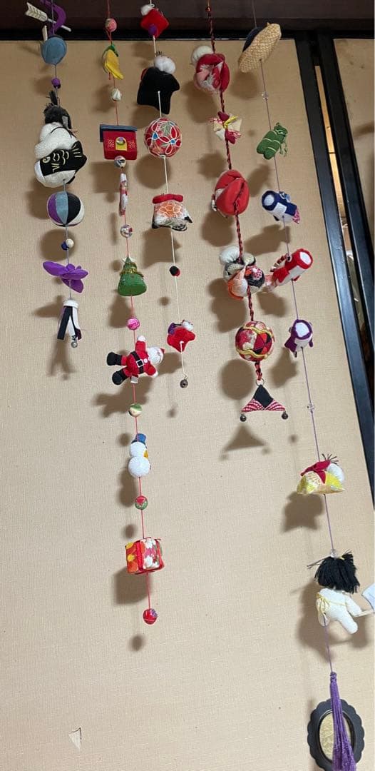 京都　ちりめん細工、吊るし飾り