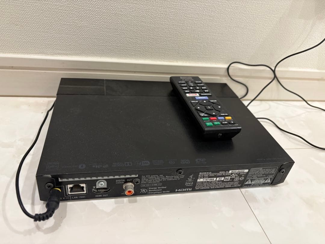 SONY 4K UHD Upscale ブルーレイプレーヤー BDP-S6500
