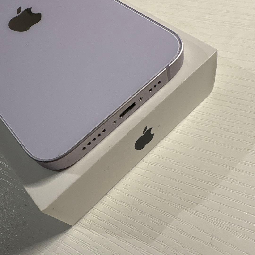 iPhone14 128GB パープル SIMフリー 極美品