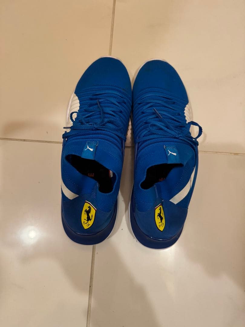 Puma サッカーシューズ 青 フェラーリロゴ