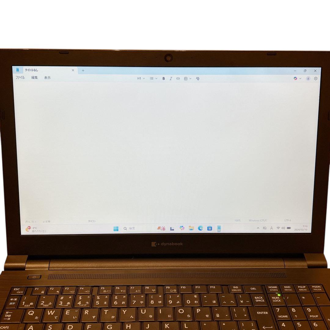 【美品】東芝 15型 i5 16GB SSD256GB ノートパソコン 791