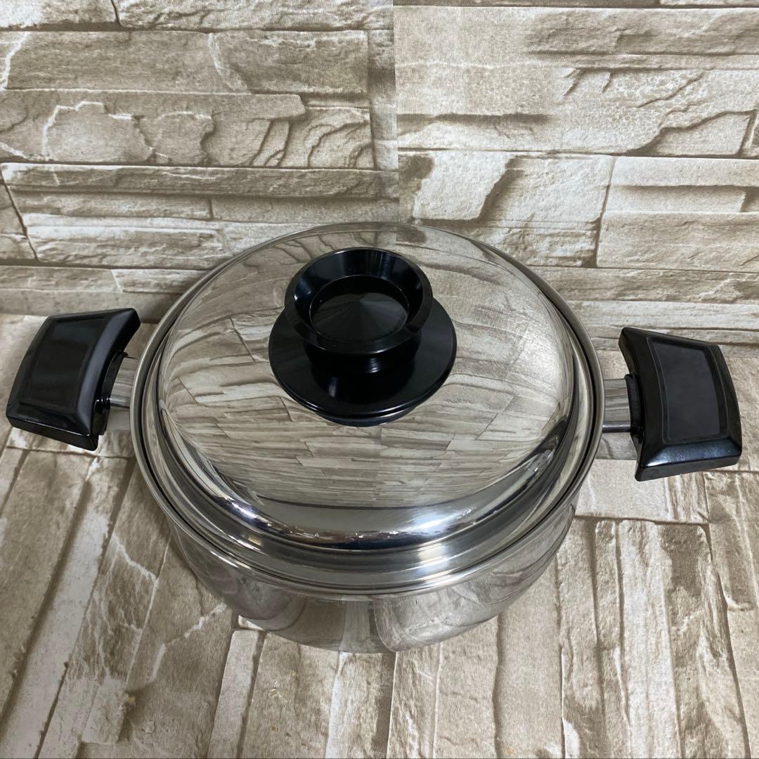 ロイヤルクイーン　【IH対応品】　２コート蓋付き　中古美品