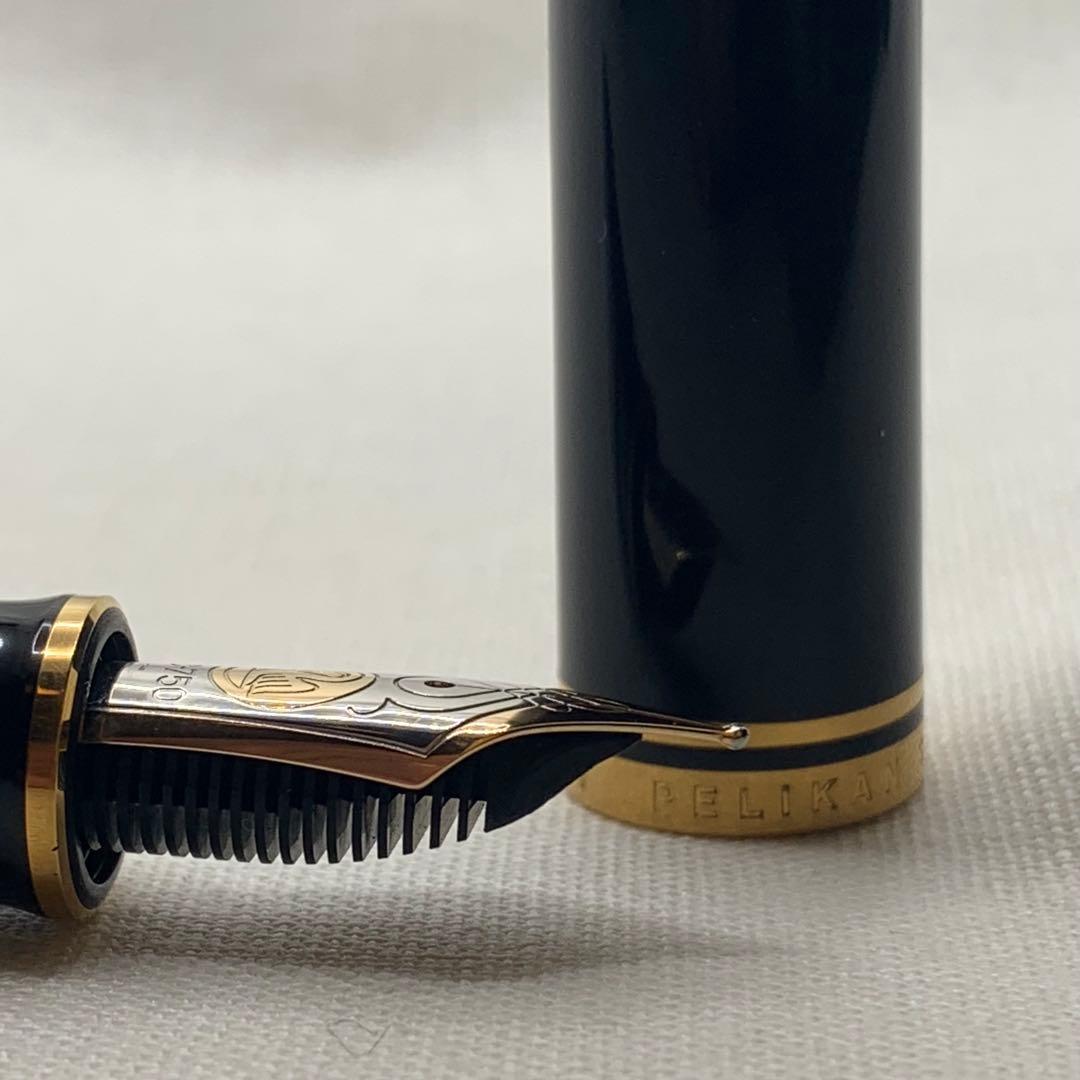 ペリカン　スーベレーンM800 青縞18C万年筆　字幅F