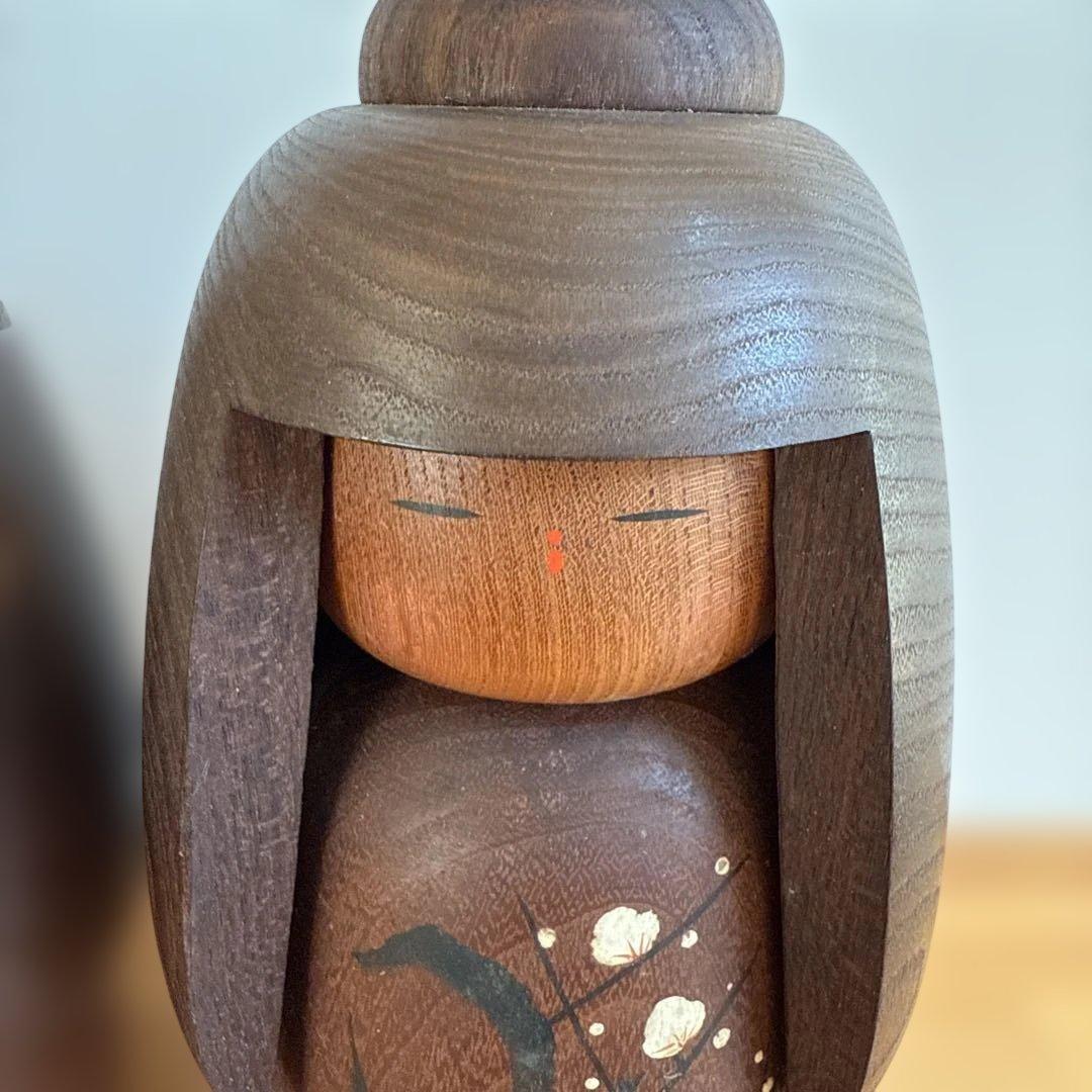 創作こけし　おかっぱ童女　松竹梅 竹田大介作　３点セット