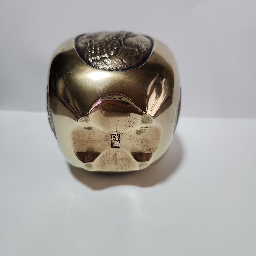 織田幸銅器 香炉 四方間取瑞鳥(小) 高岡銅器 仏具 高級 高級仏具