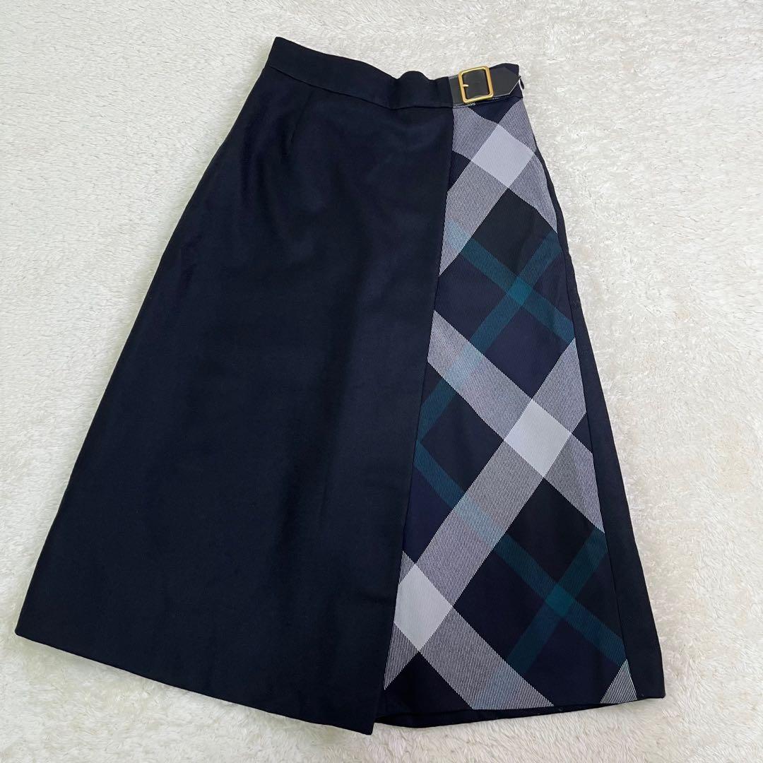 ブルーレーベルクレストブリッジボタニーサージガウチョパンツウール38サイズ