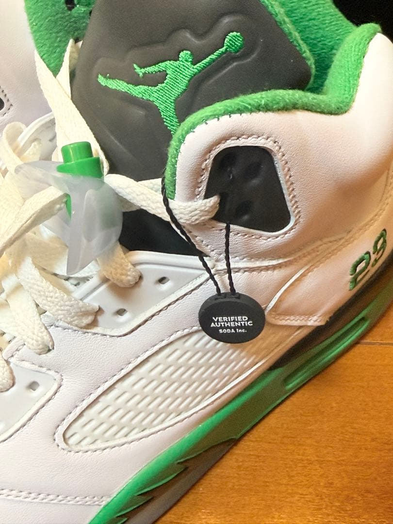 シューズ(男性用) NIKE Air Jordan 5 Retro Lucky Green
