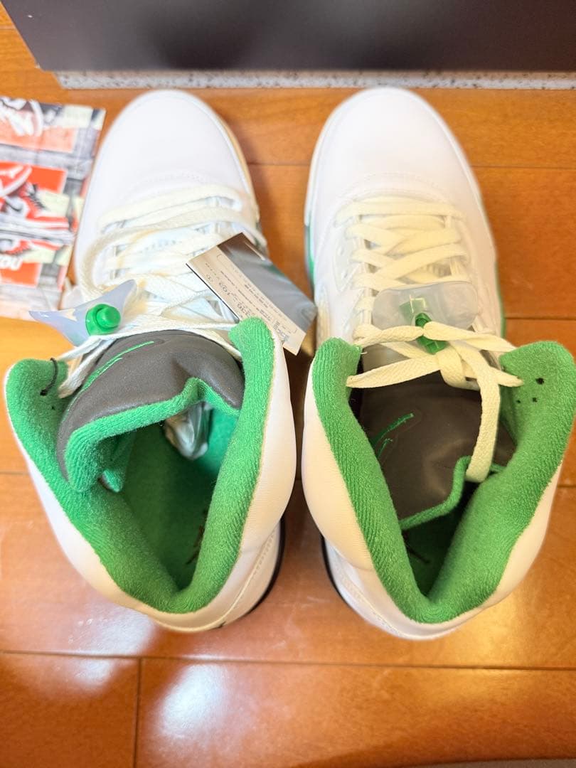 シューズ(男性用) NIKE Air Jordan 5 Retro Lucky Green