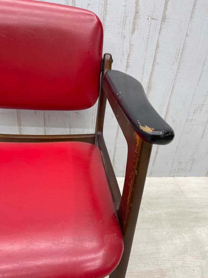 富士ファニチア アームチェア 安楽椅子 ミッドセンチュリー ダイニングチェア