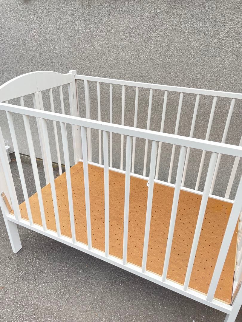 【美品・送料込】ワンタッチハイベッド パル 石崎家具 日本製 ベビーベッド