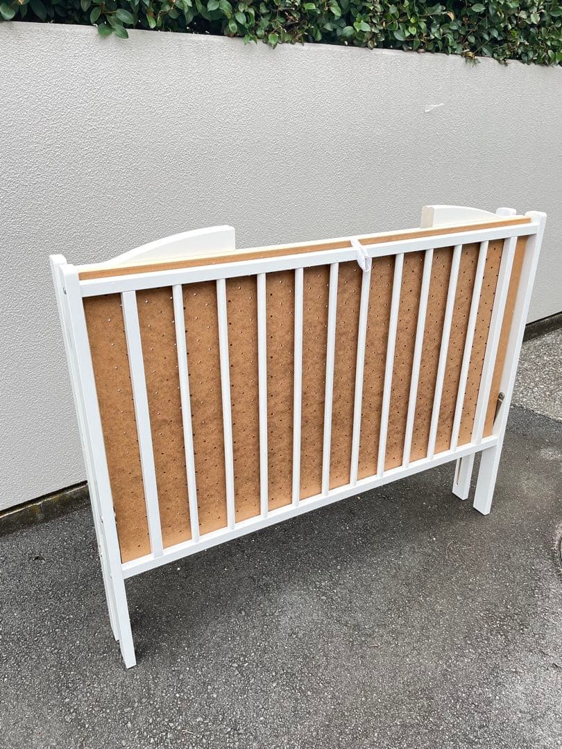 【美品・送料込】ワンタッチハイベッド パル 石崎家具 日本製 ベビーベッド