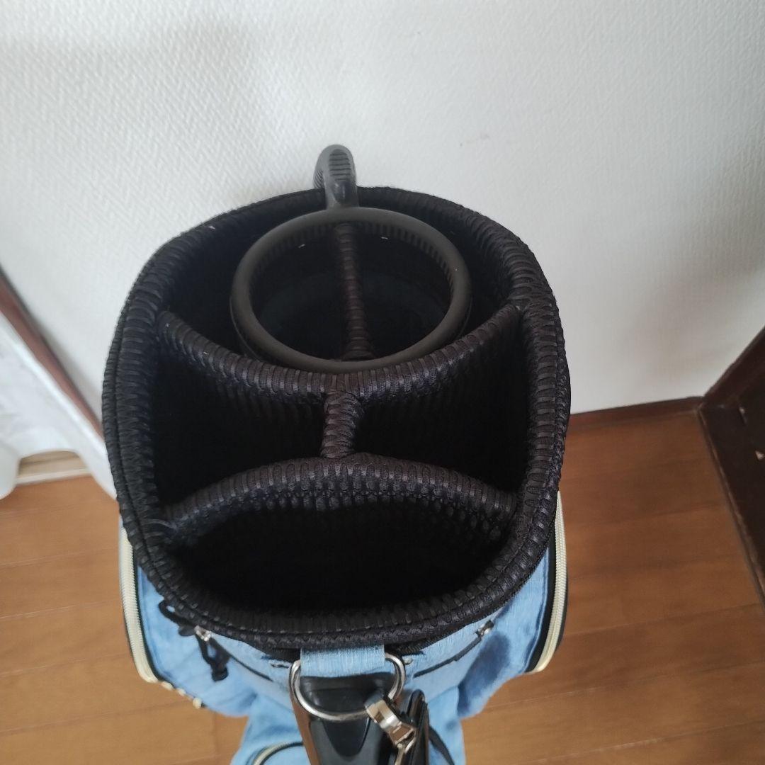 て*ぃ様 デニム風キャディーバッグ セルフスタンドバッグ付き