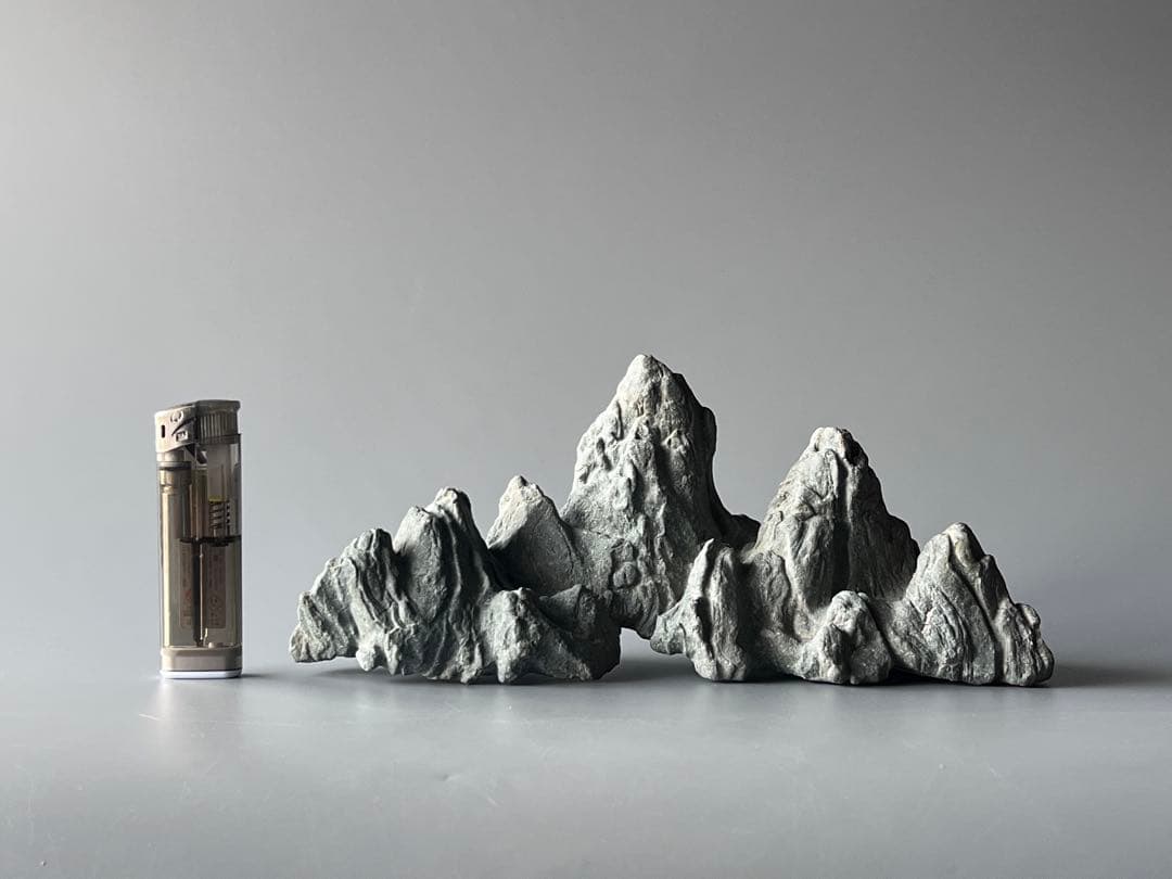 ①　鑑賞石　飾り石　中国美術　置物　山形　水石　盆栽添配　筆置き　裸石