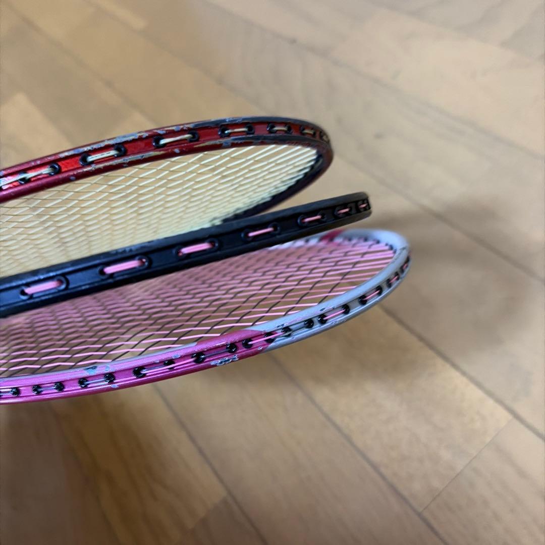 YONEX バドミントンラケット Carbonexなど　3本　セット　ヨネックス