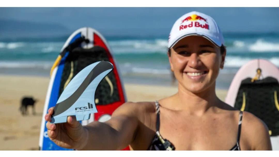 サーフィン フィン L FCS2 カリッサムーア　モデル　ブルー