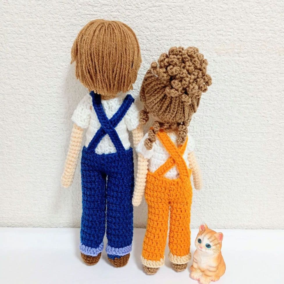 ✿373s 着せ替えあみぐるみ女の子・男の子
