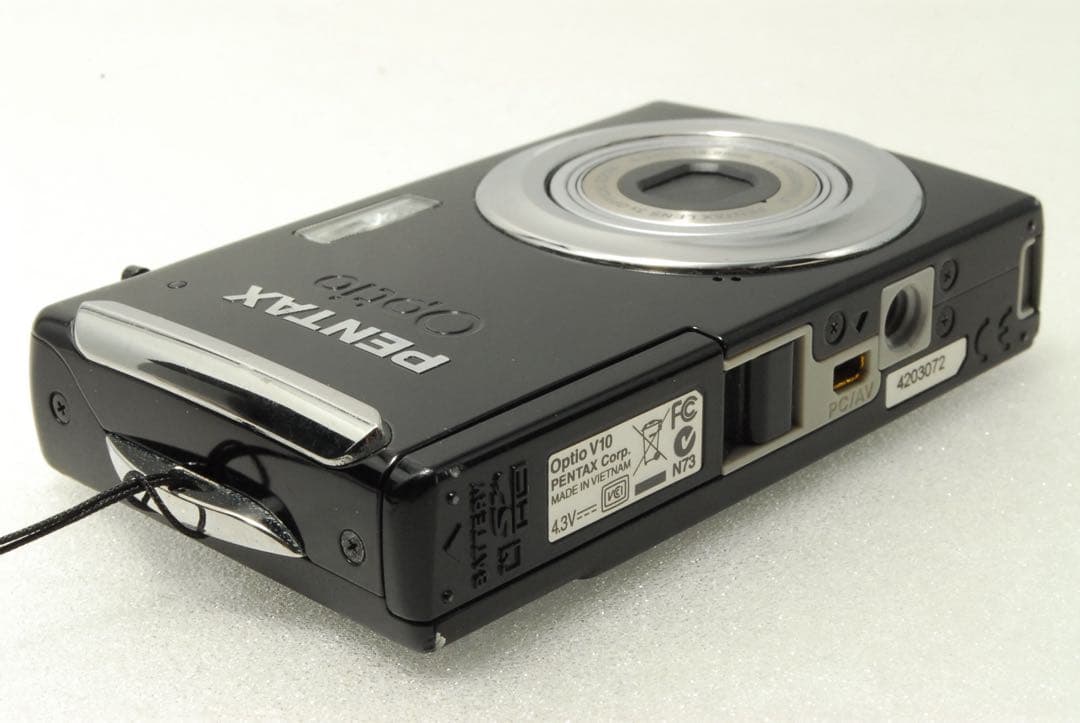 PENTAX Optio V10 ❤️スマホ転送 ブラック コンデジ カメラ