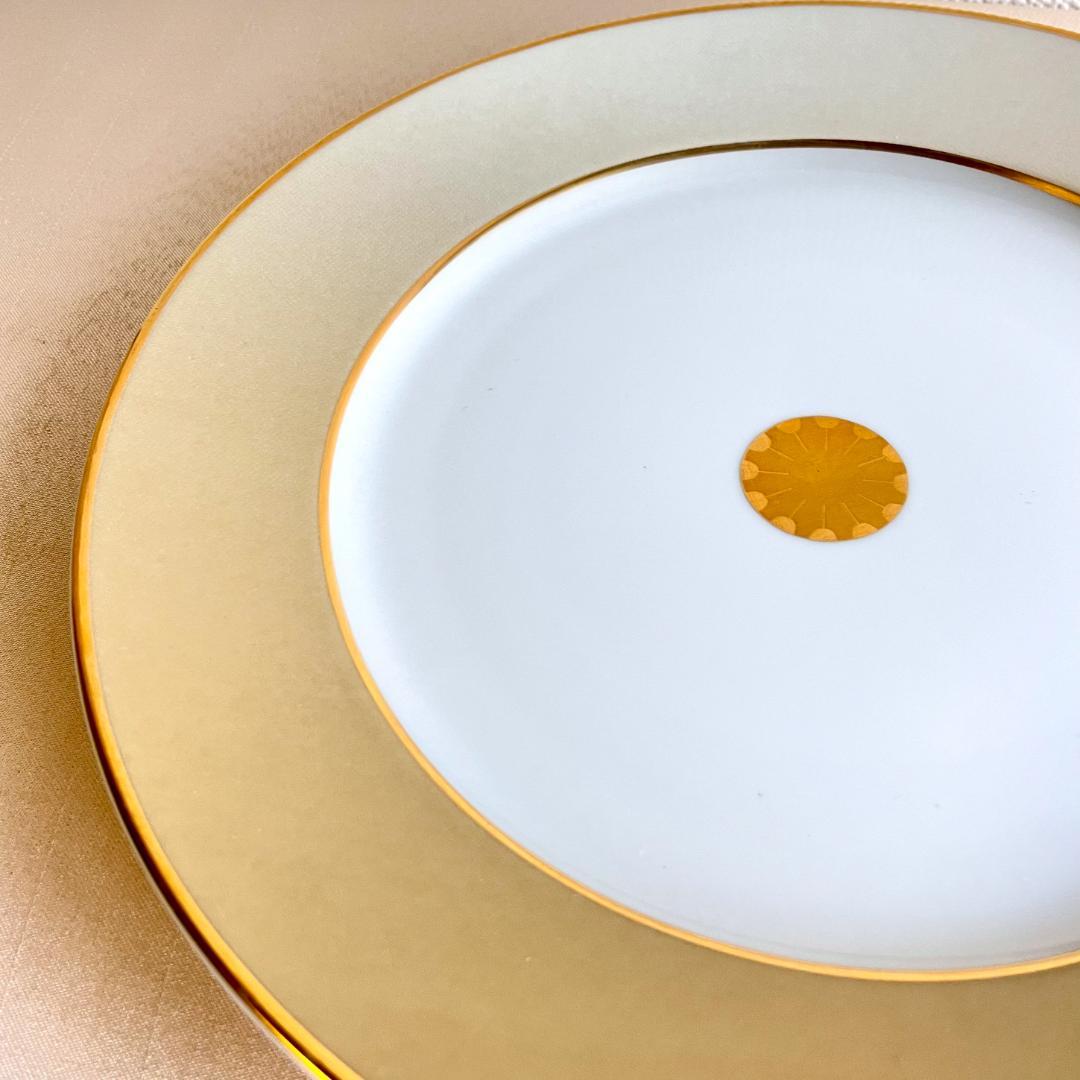 ★新品未使用 ★フランス製シャビーシックなディナープレート 4枚