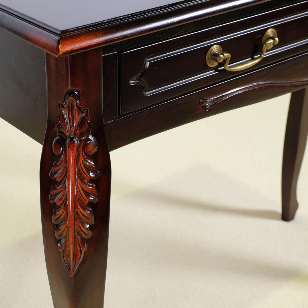 F 新品 アンティーク調 コンソールテーブル 机 デスク サイドテーブル 飾り棚