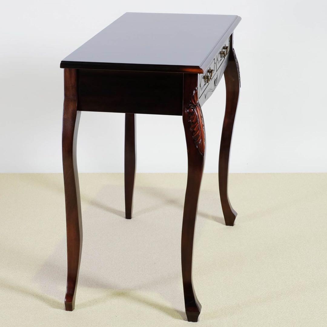 F 新品 アンティーク調 コンソールテーブル 机 デスク サイドテーブル 飾り棚