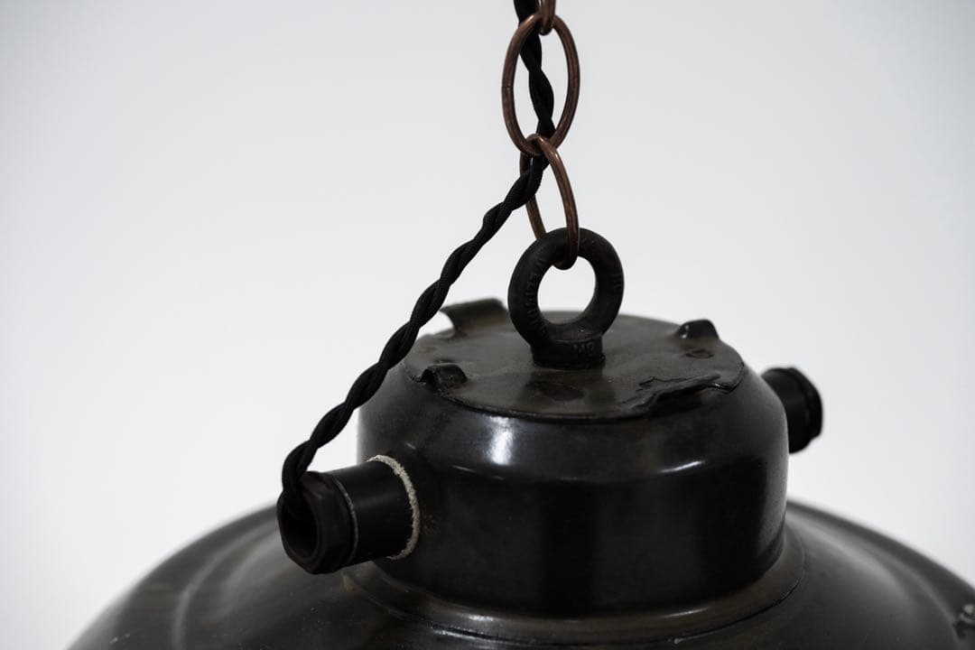 ビンテージインダストリアル ペンダントライト 2個セット ブラック