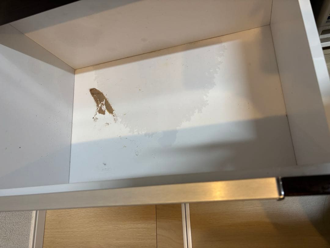 ダークブラウン 食器棚 3段引き出し 一人暮らし, キッチン収納　幅60cm