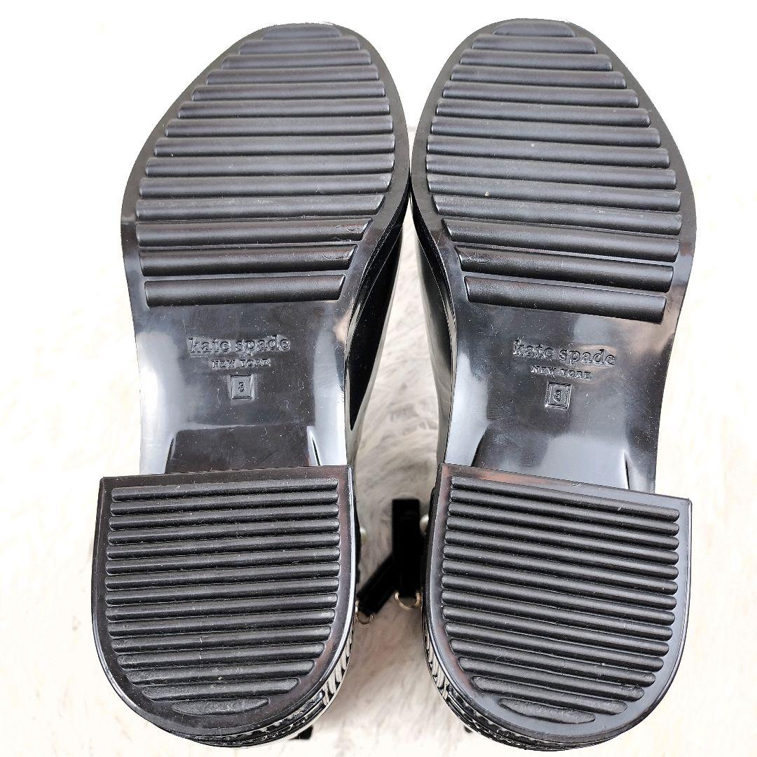 ✨️極美品✨️ ケイトスペードニューヨーク パドル パール レインブーツ 25