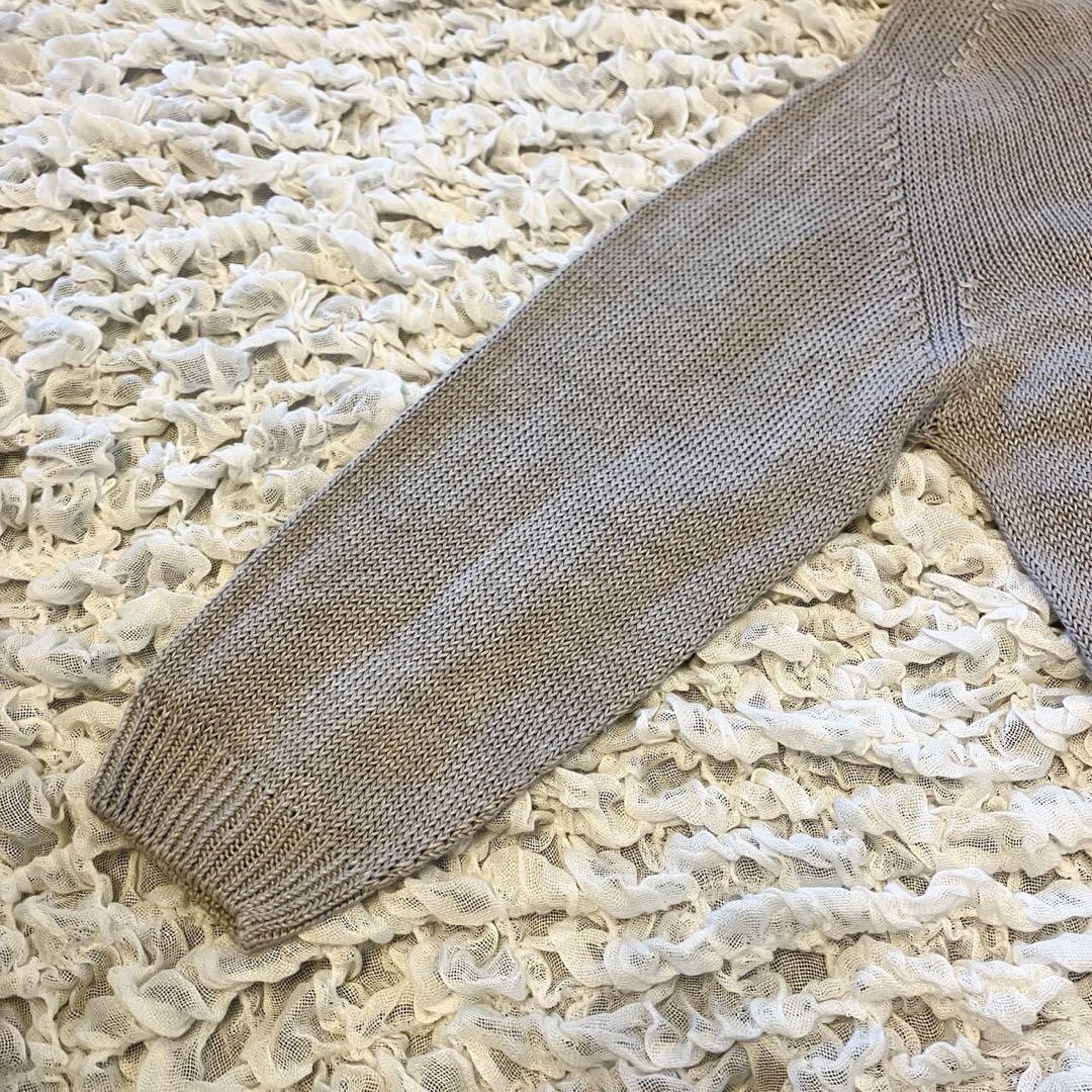 MARGARET HOWELL マーガレットハウエル長袖リネン100%カーディガ