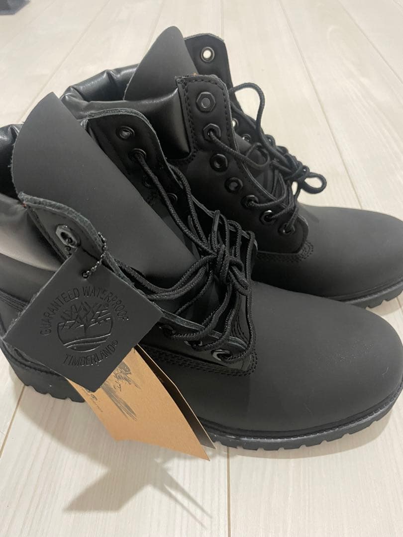 れ*い様 Timberland ブラックブーツ　 今日の20時にオークションに変