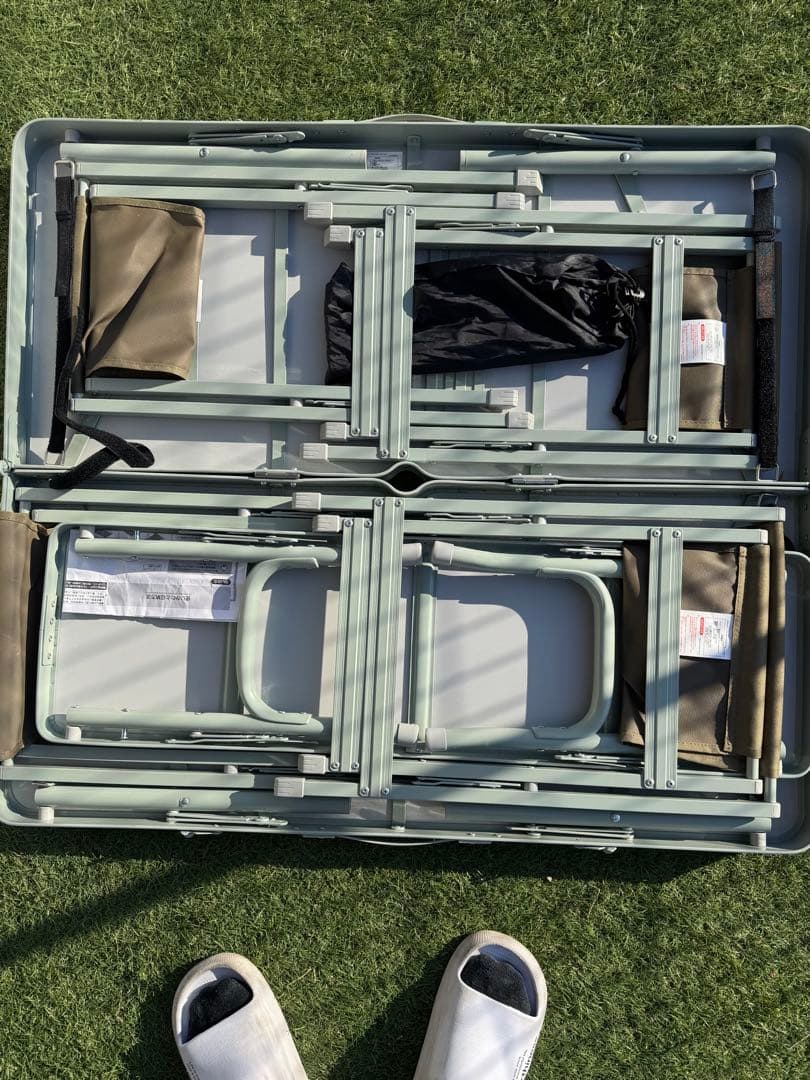 ロゴス　ベンチテーブルセット６人