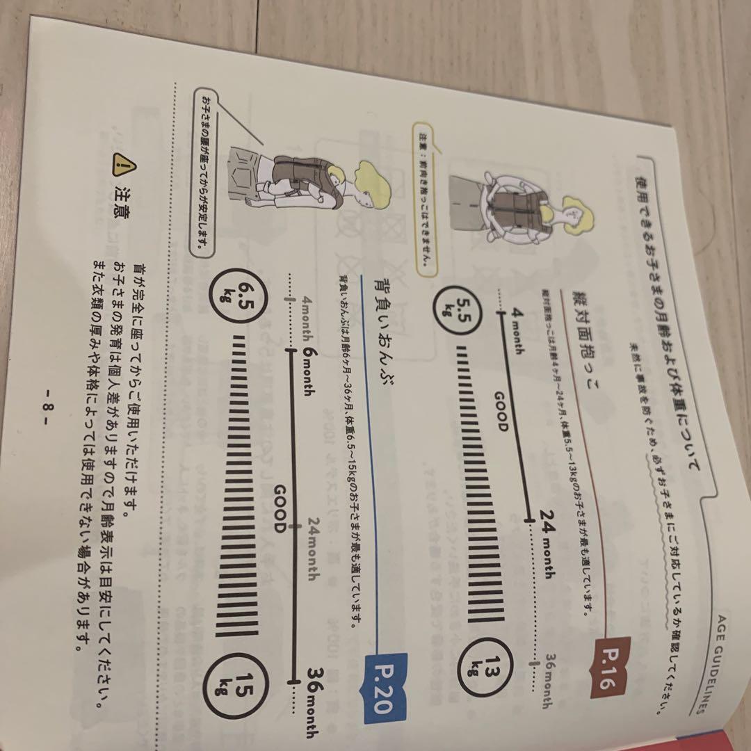 キューズベリー　NICO 抱っこ紐 ヘッドカバー付き