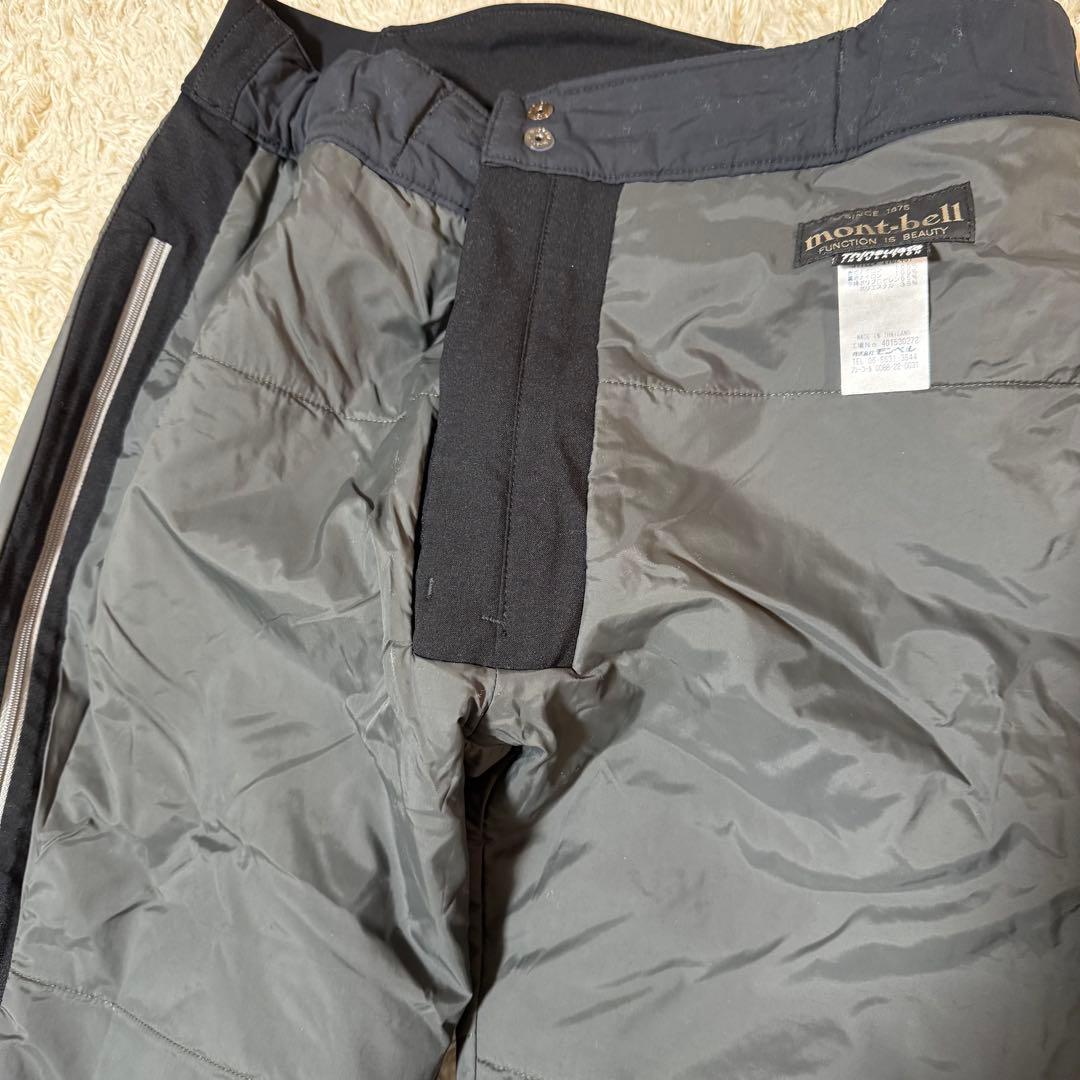 モンベル ドライテックインシュレーテッドパンツ　シンサレート　L　黒
