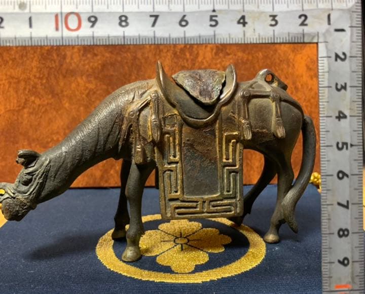 香炉 馬 香炉 ウマ香爐 時代 古玩 唐物 煎茶 香道具　アンティーク