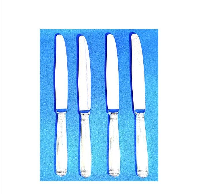 第一級の銀食器　仏・クリストフル社マルメゾンシリーズのスタンダードナイフ４本