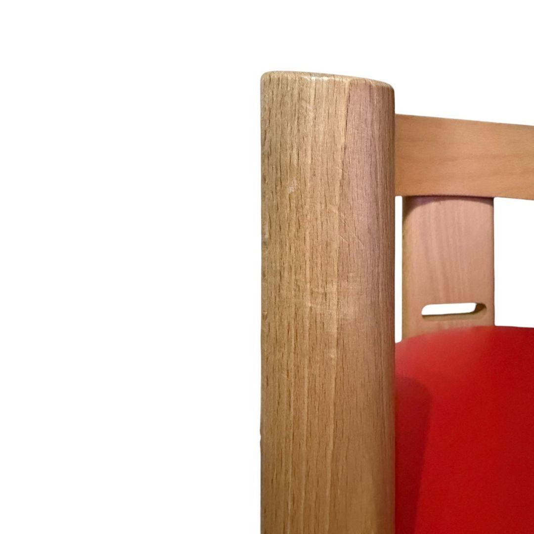 【木馬舎】美品　プレディクトチェア ハイチェア キッズチェア　レッド